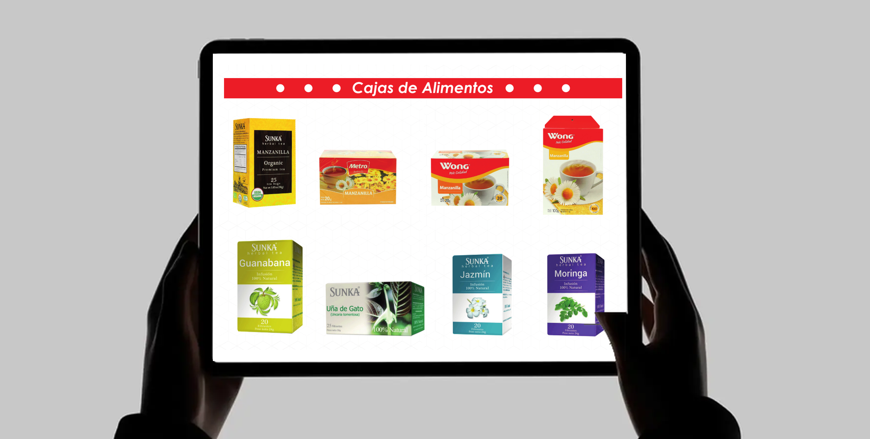 Cajas de alimentos: infusiones y filtrantes