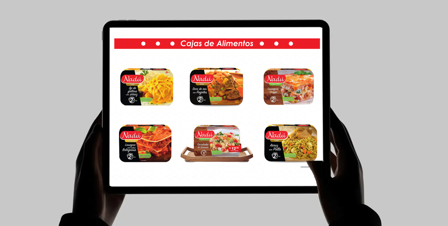 Cajas de alimentos: platos preparados